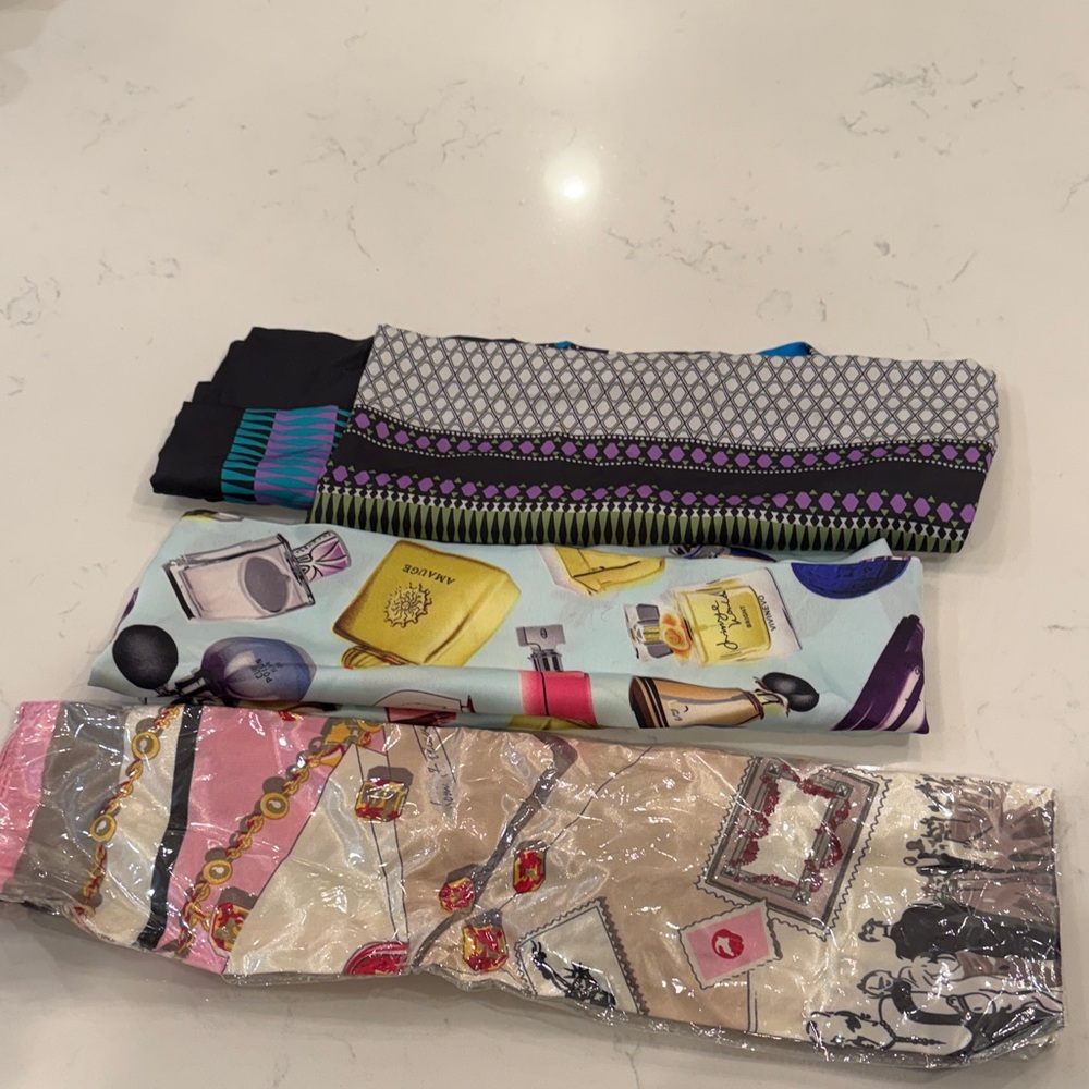 Colorful Patterned Scarves Set